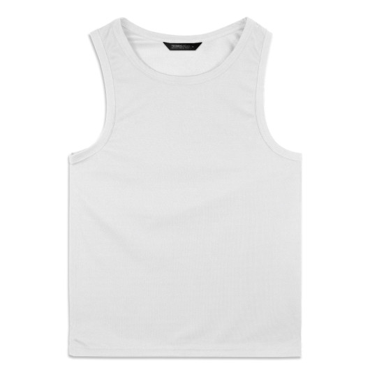White Mens Sports Tank Tops